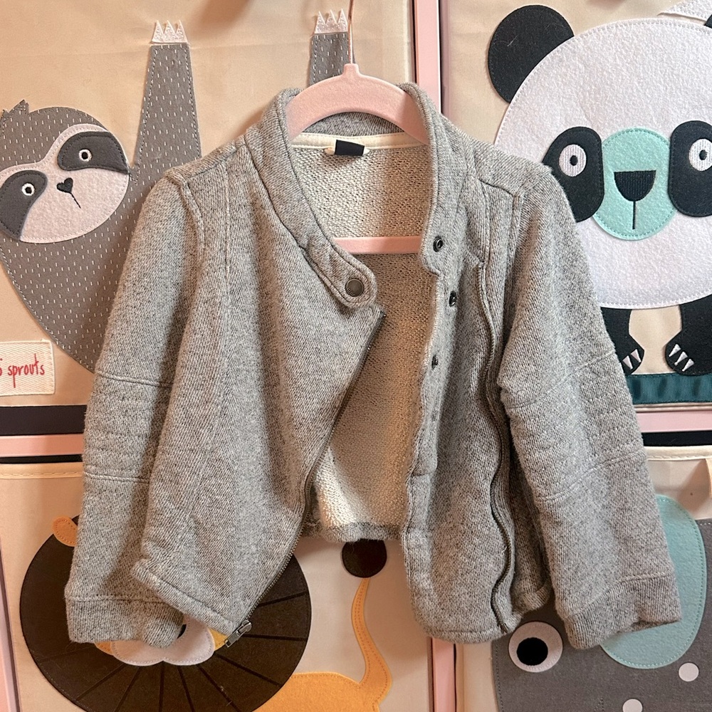 Baby Gap - Moto Style Zip up Sweatshirt - 3T